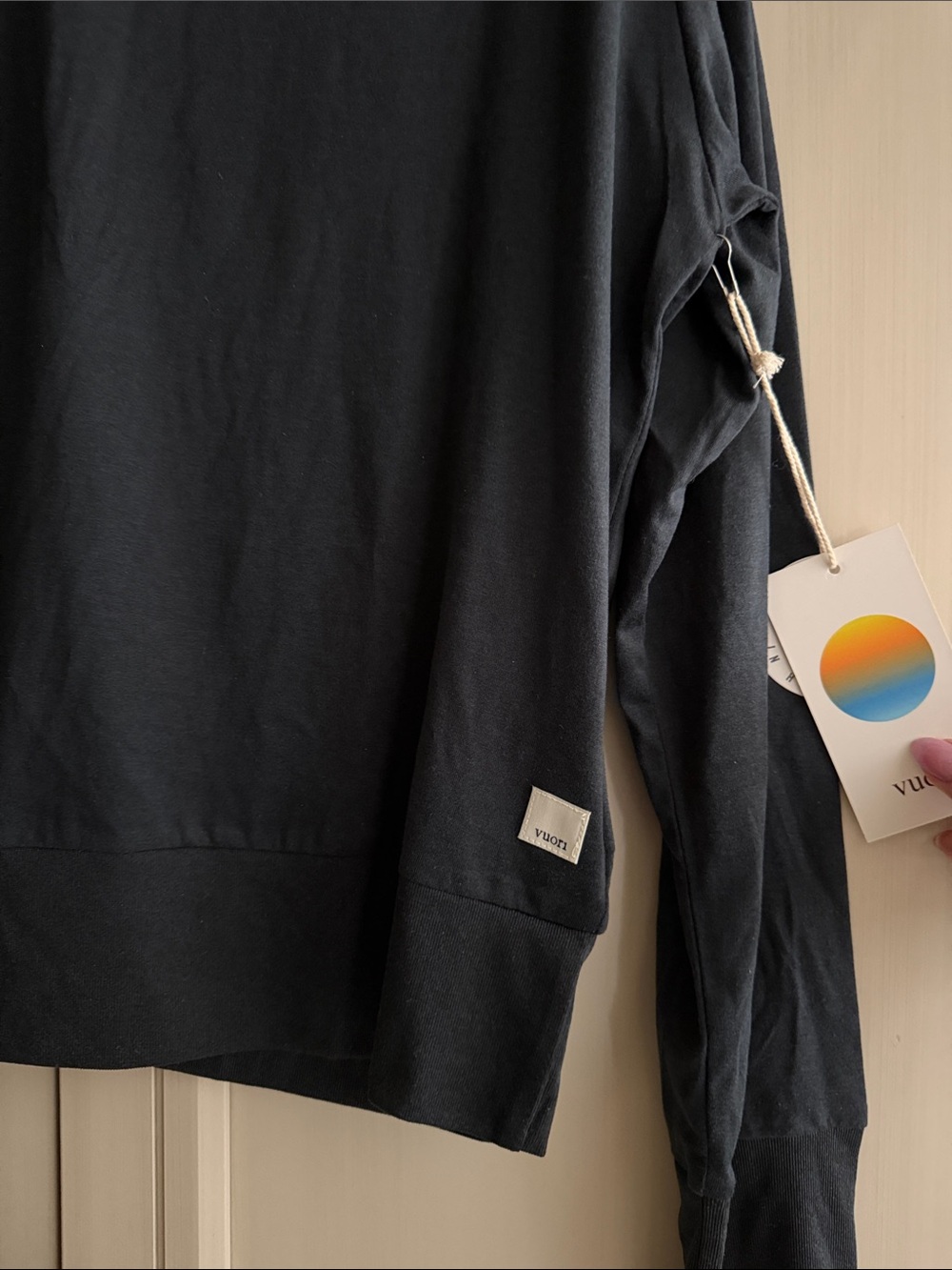 Vuori Black Long-Sleeve Crewneck Shirt - Picture 2 of 3